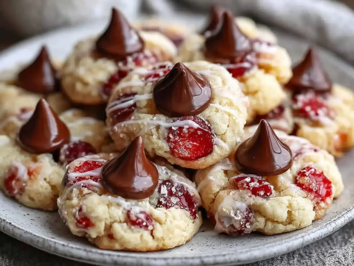 Christmas Cherry Blossoms Cookies - featured image
