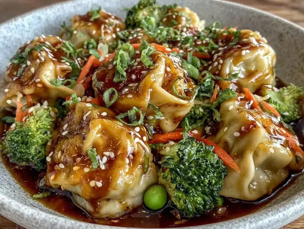 potsticker stir fry recipe - featured image