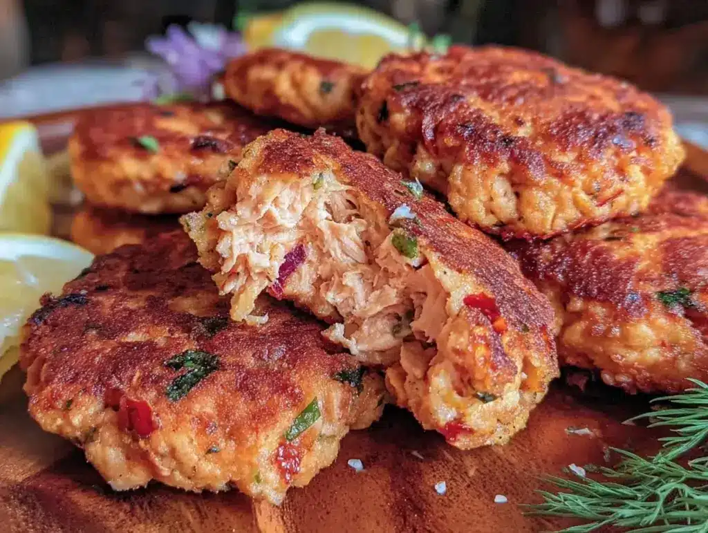 salmon patties with dill - featured image