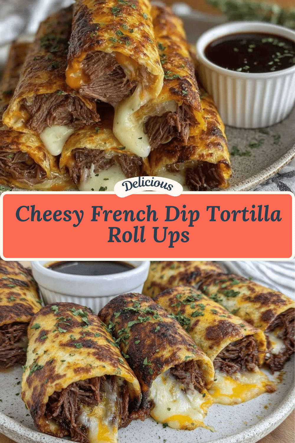 savory french dip tortilla roll ups recipe