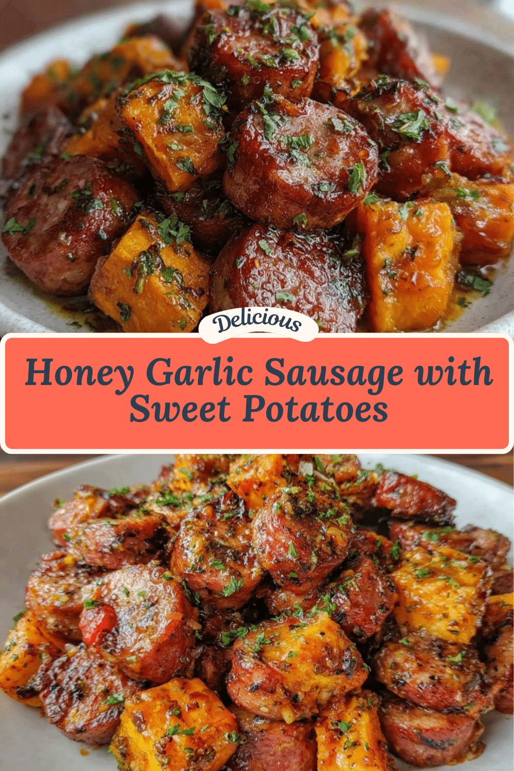 savory sausage and sweet potatoes recipe